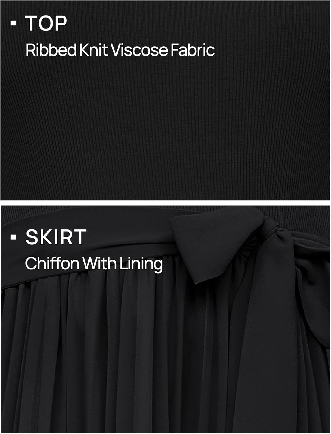 ZESICA Women's Fall Long Sleeve Midi Dress Casual Crewneck Knit Belted Pleated A Line Flowy Party Dresses